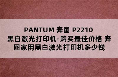 PANTUM 奔图 P2210 黑白激光打印机-购买最佳价格 奔图家用黑白激光打印机多少钱